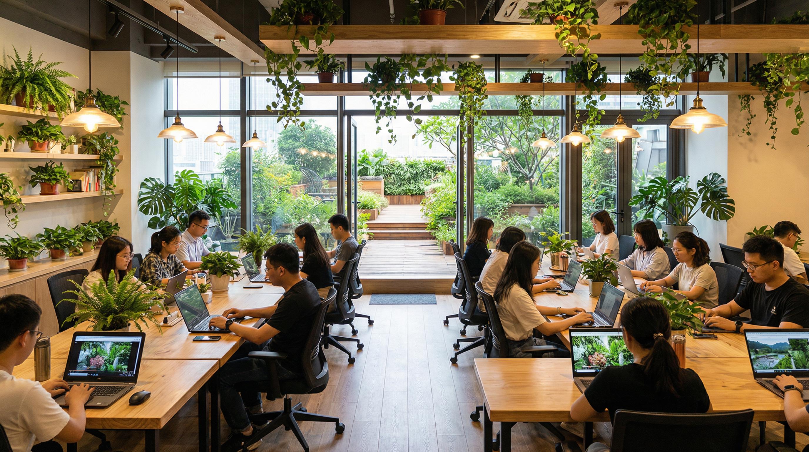 抖音揭秘植物传媒办公室